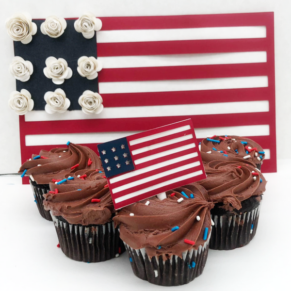 Patriotic Cupcake Toppers