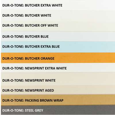 Butcher Orange Cardstock (Dur-O-Tone, Cover Weight)