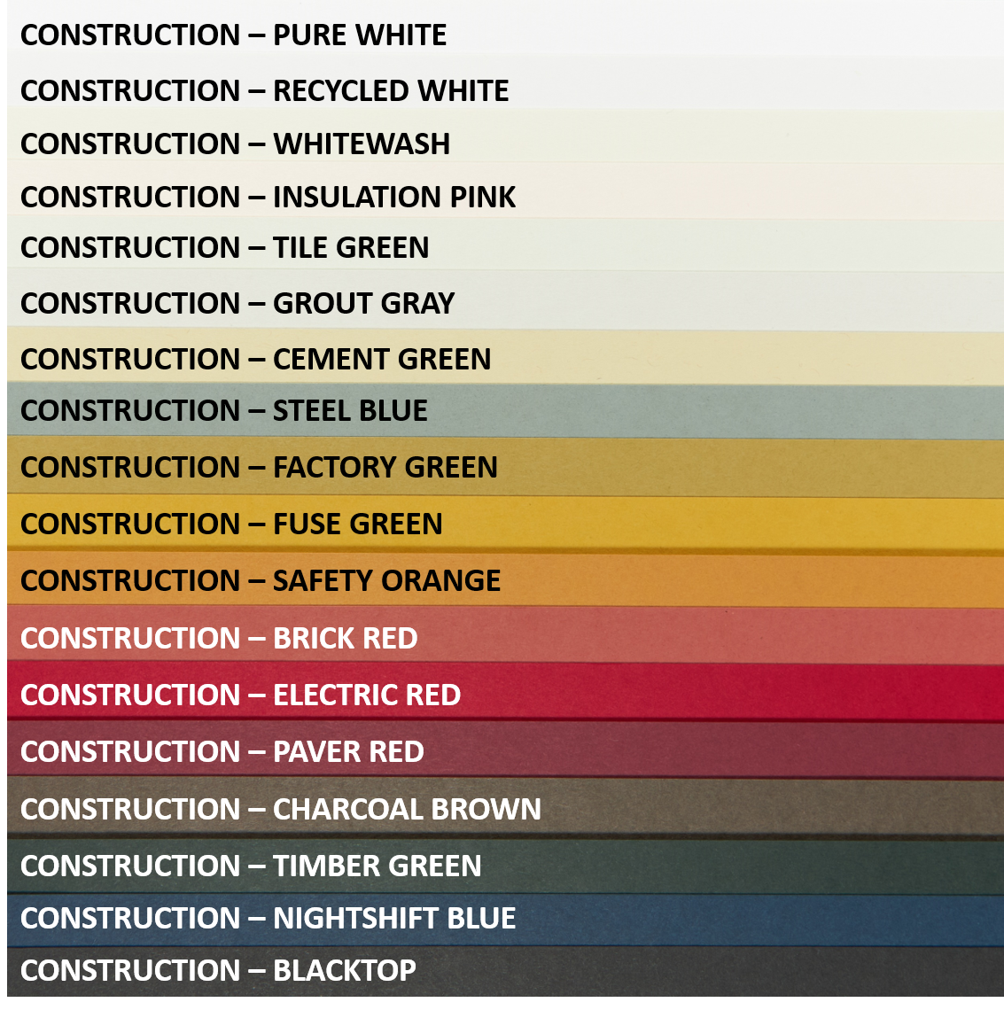 Blacktop Paper (Construction, Text Weight)